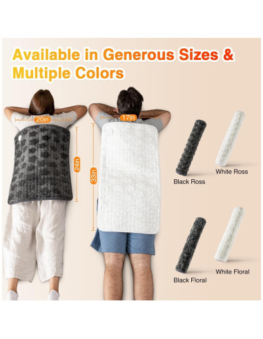 Almohadilla Térmica WOOMER 50.8x61cm con Calor Húmedo y Seco