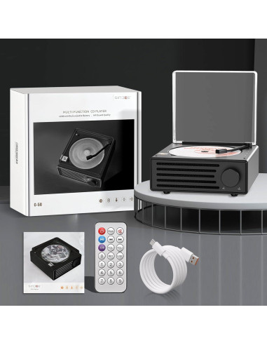 Reproductor de CD Portátil Bluetooth HiFi 4000mAh LCX-CD50