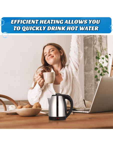 Hervidor Eléctrico Baquler 2L Acero Inoxidable Apagado Automático