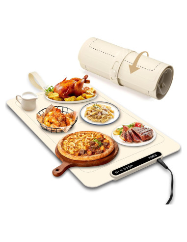 Alfombrilla Calentadora de Comida KOUCOE 60x40cm Ajustable