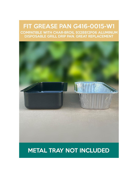 Bandejas de Goteo de Aluminio Fig & Leaf 20 Unidades 17.78x8.89cm