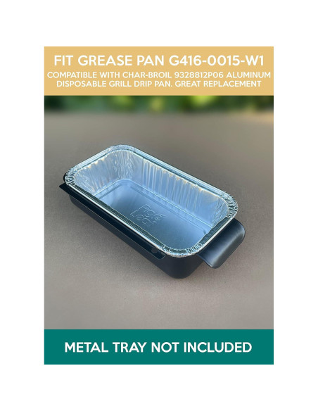 Bandejas de Goteo de Aluminio Fig & Leaf 20 Unidades 17.78x8.89cm