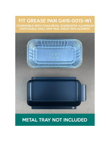 Bandejas de Goteo de Aluminio Fig & Leaf 20 Unidades 17.78x8.89cm