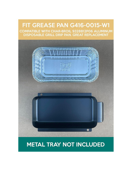 Bandejas de Goteo de Aluminio Fig & Leaf 20 Unidades 17.78x8.89cm