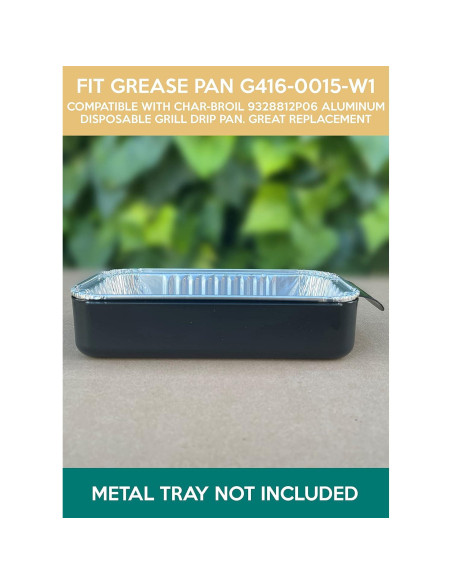 Bandejas de Goteo de Aluminio Fig & Leaf 20 Unidades 17.78x8.89cm