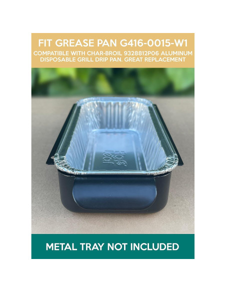 Bandejas de Goteo de Aluminio Fig & Leaf 20 Unidades 17.78x8.89cm