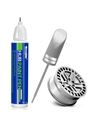 LIONBOW Pintura de Retoque para Ruedas - Plata Media 12ml