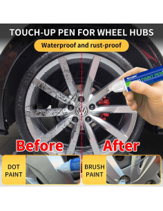 LIONBOW Pintura de Retoque para Ruedas - Plata Media 12ml 2