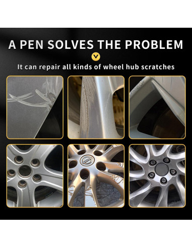 LIONBOW Pintura de Retoque para Ruedas - Plata Media 12ml