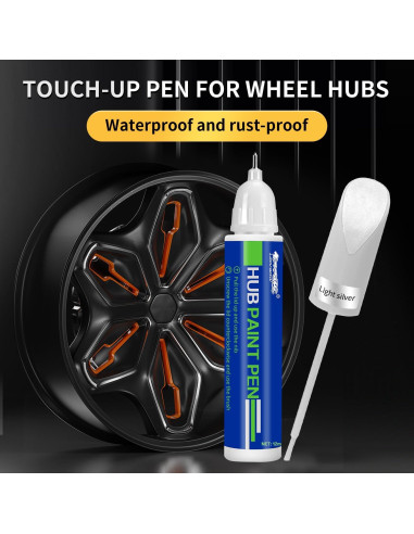 LIONBOW Pintura de Retoque para Ruedas - Plata Media 12ml