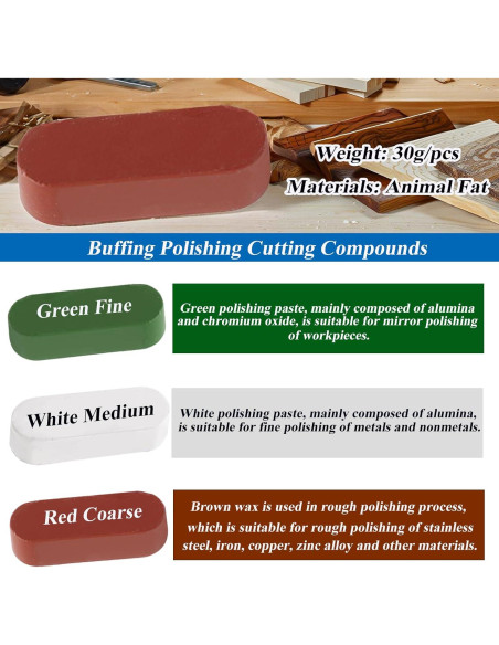 Kit de Ruedas de Pulido Tnisesm 10 Piezas para Taladro