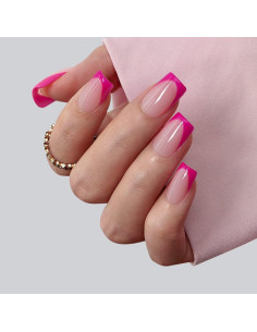 Uñas Postizas Cortas BTArtboxnails Rosa 160 Piezas 2