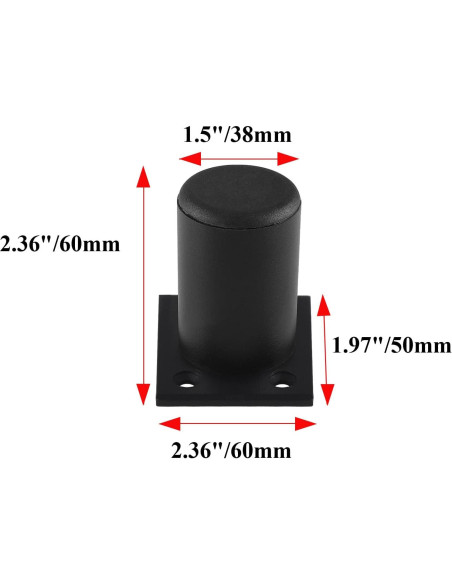 Juego de 4 patas ajustables Kyuionty 6 cm para muebles