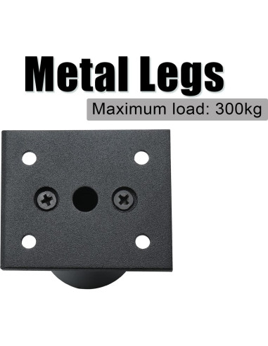 Juego de 4 patas ajustables Kyuionty 6 cm para muebles