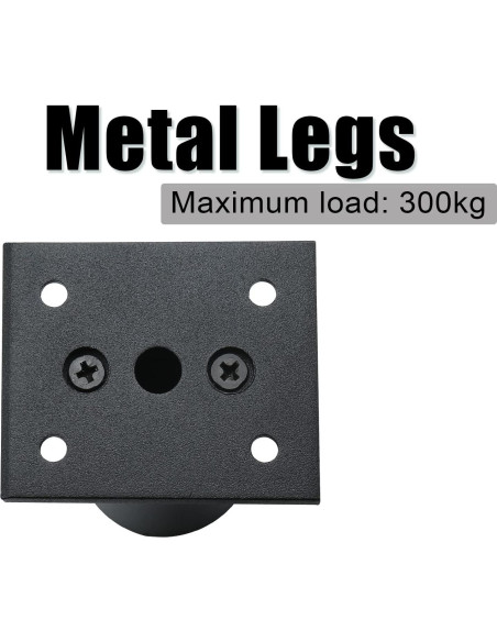 Juego de 4 patas ajustables Kyuionty 6 cm para muebles