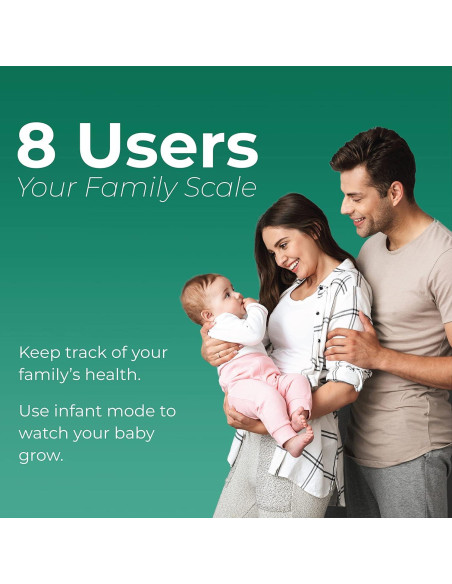 Balanza Digital Inteligente FitTrack Dara - Medición de Peso y Grasa Corporal - Bluetooth