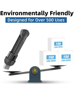 Kit de limpieza de gafas Edglete con spray y paño microfibra 2