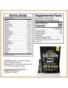 Péptidos de Colágeno Hidrolizado ZAMMEX 30 Sobres 10g 2