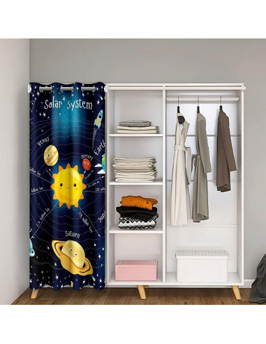 Cortina de Puerta Erosebridal Espacio Exterior 106.68x203.2 cm