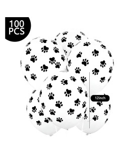 Globos de fiesta Koogel con huellas de patas, 100 pcs 30 cm 2