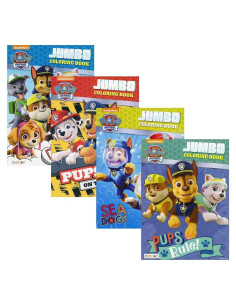 Paquete de 4 libros de actividades Jumbo Paw Patrol Nickelodeon