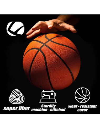 Balón de Baloncesto Fantecia Tamaño 7 con Bomba - Goma