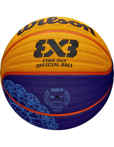 Balón de Baloncesto Wilson FIBA 3x3 Tamaño 6 Naranja
