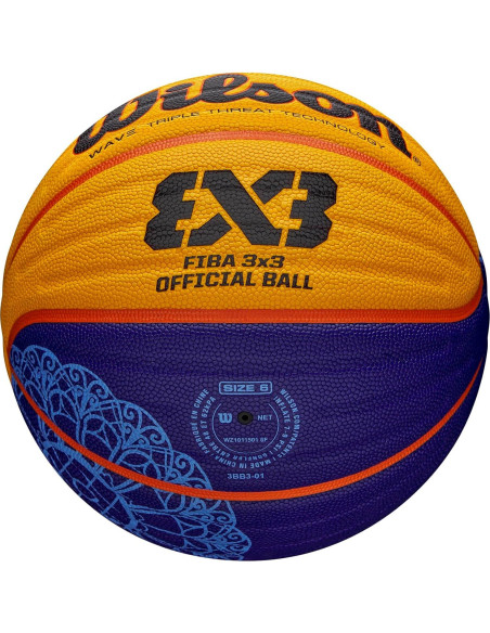 Balón de Baloncesto Wilson FIBA 3x3 Tamaño 6 Naranja