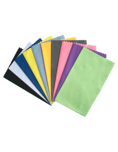 Paquete de 10 paños de limpieza microfibra ColorYourLife 17.8x15.2cm