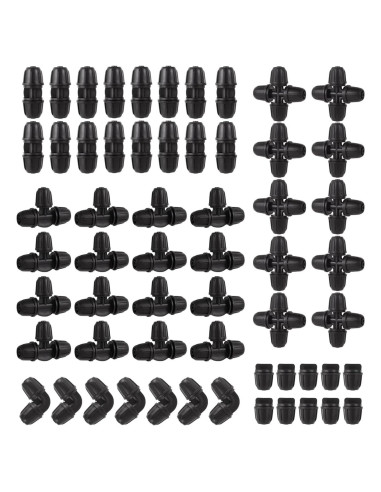 Kit de Conectores de Riego por Goteo FOGWOWO 150 Pcs 1/4"