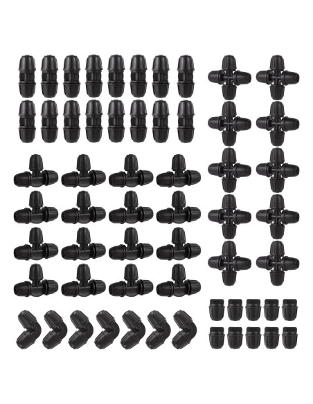 Kit de Conectores de Riego por Goteo FOGWOWO 150 Pcs 1/4"