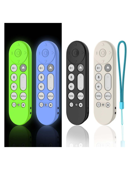 Funda de Silicona para Control Remoto Google TV 4K 2024 - 4 Colores