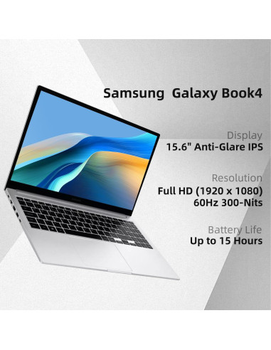 Laptop Samsung Galaxy Book4 15.6" FHD Intel i7 16GB RAM 1TB SSD