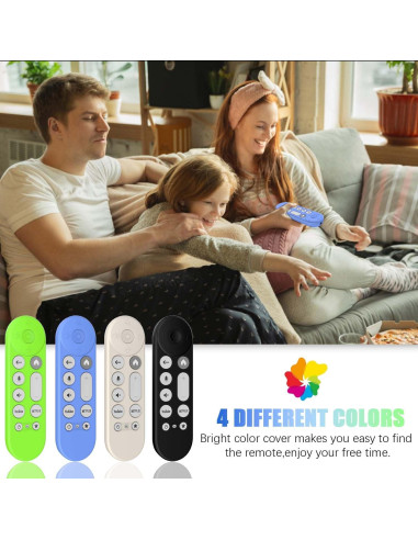 Funda de Silicona para Control Remoto Google TV 4K 2024 - 4 Colores