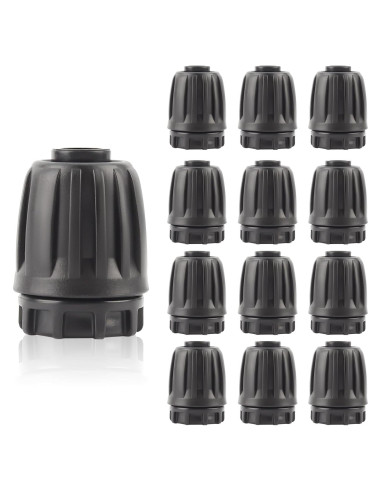 Tapones de Fin de Riego Kalolary 12PCS 1/2" para Tubo Goteo