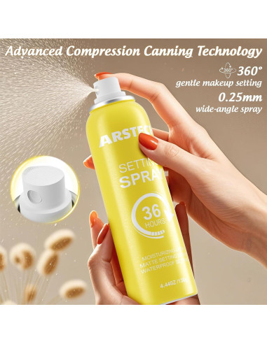 Spray Fijador de Maquillaje Arstech 125 ml Larga Duración 36HR