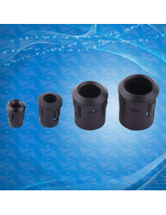 Portalámparas LED Eujgoov 50Pcs 3mm 5mm 8mm 10mm Plástico Negro 2