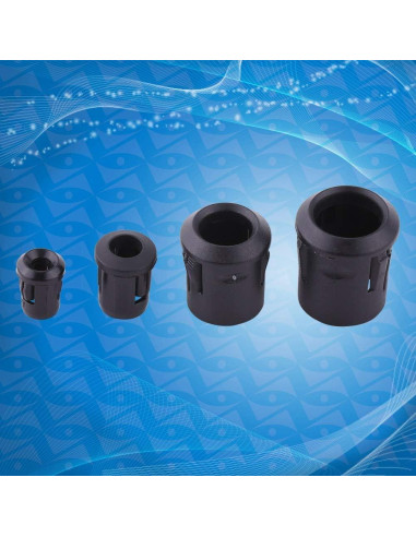 Portalámparas LED Eujgoov 50Pcs 3mm 5mm 8mm 10mm Plástico Negro