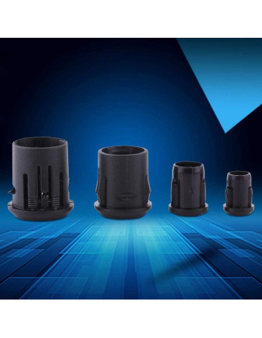 Portalámparas LED Eujgoov 50Pcs 3mm 5mm 8mm 10mm Plástico Negro