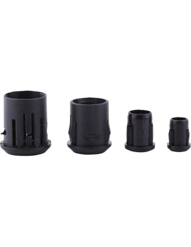 Portalámparas LED Eujgoov 50Pcs 3mm 5mm 8mm 10mm Plástico Negro