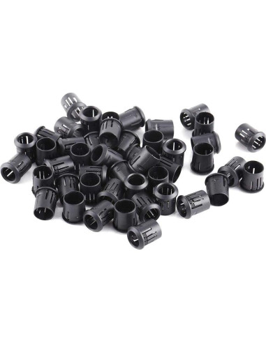 Portalámparas LED Eujgoov 50Pcs 3mm 5mm 8mm 10mm Plástico Negro