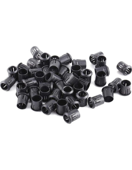 Portalámparas LED Eujgoov 50Pcs 3mm 5mm 8mm 10mm Plástico Negro