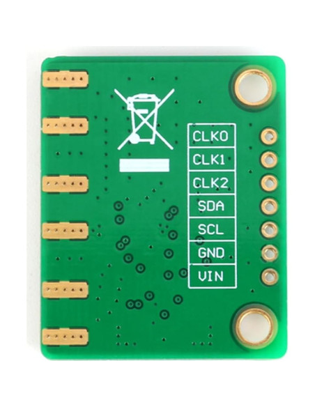 Módulo Generador de Señal de Reloj Si5351A 3 Canales 8KHz-160MHz I2C