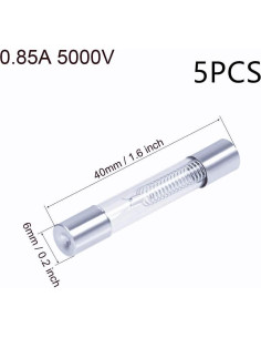 Fusibles de Alta Tensión 6x40mm bnafes 0.85A 5KV para Microondas 2