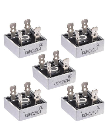 Diodo Rectificador Puente ALLECIN KBPC2504 25A 400V - Paquete de 5