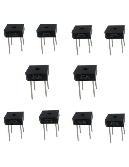Rectificador de Puente Diodo FAYLEZ KBPC1010 10A 1000V 4 Pines