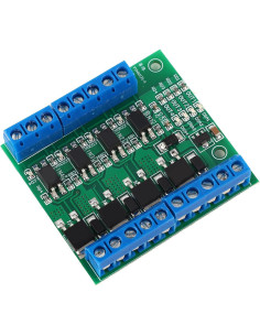 Amplificador PLC 4 Canales YWBL-WH PWM 3-27V 10A Controlador 2