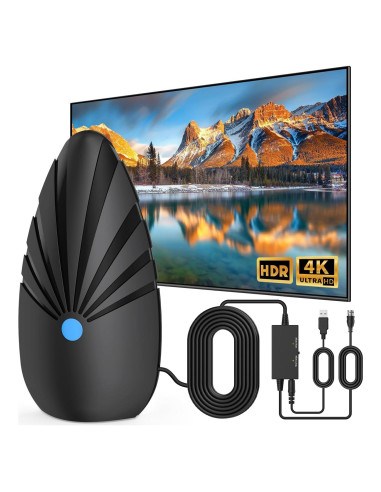 Antena de TV Digital Nogyzo 900+ Millas 4K HD VHF UHF