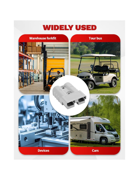 Conector Rápido de Batería OXDFK 50A-600V 6PCS Cables de Salto