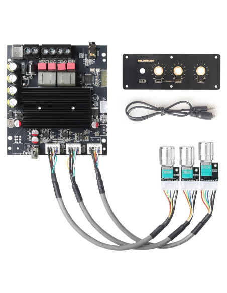 Amplificador de Potencia T100HS-W 100W+100W Bluetooth 12V-30V